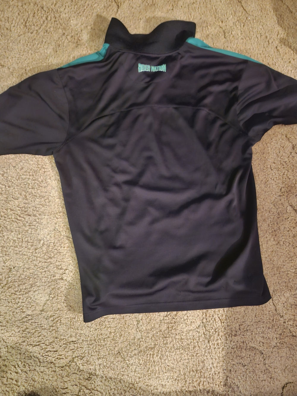 2013 Riders  Pride Black Polo with Teal Trim Size XL